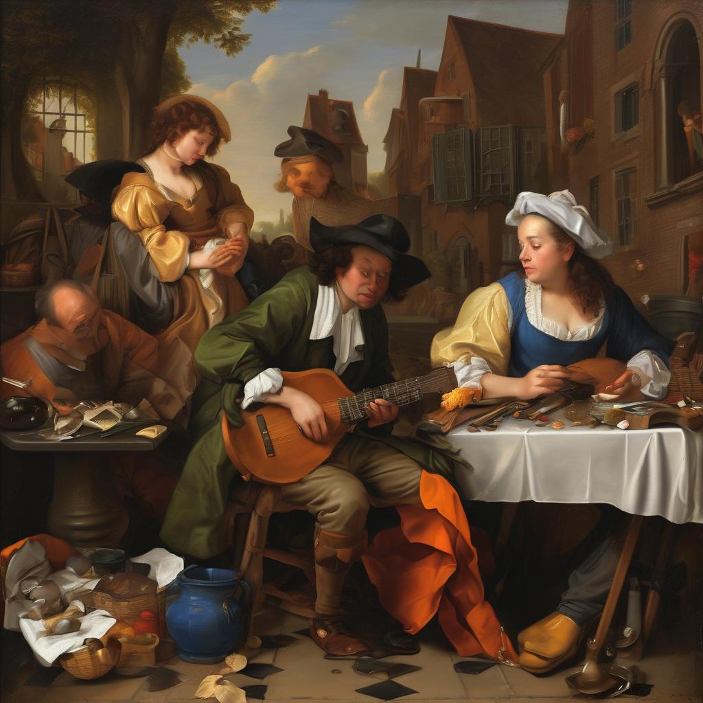 Η Τεχνική του Jan van der STEEN στη Ζωγραφική